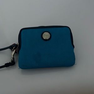 Blue and pink Coach Classic C design wristlet Used